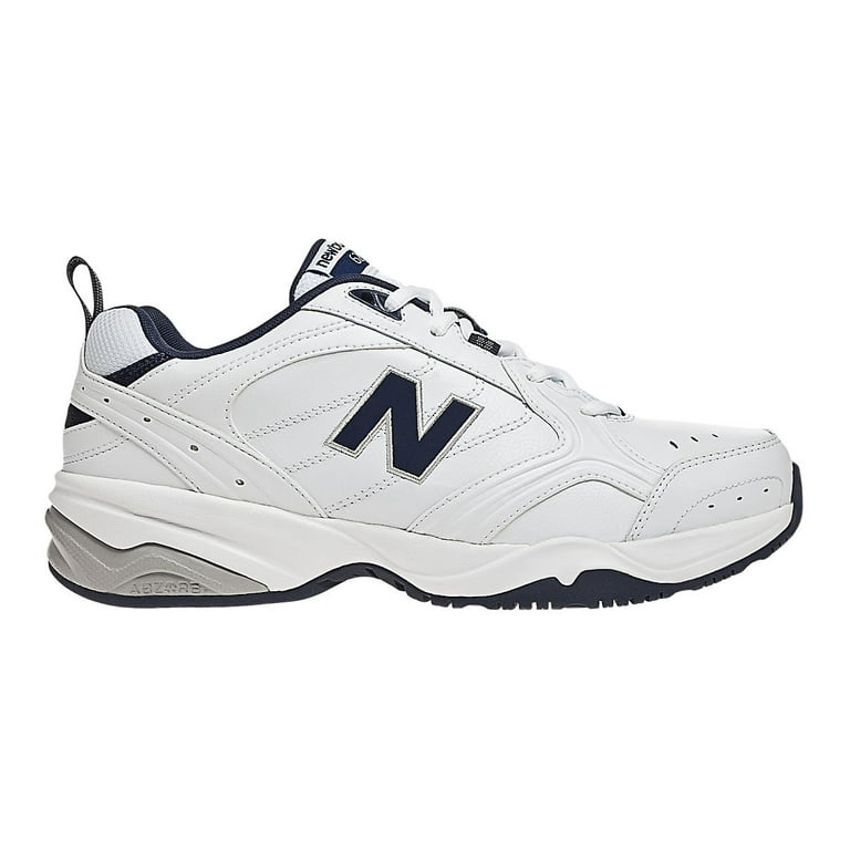 new balance men's mx624v2 casual comfort training shoe, white/navy