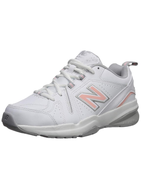 women's 608v5 casual comfort cross trainer, white/pink, 9 w us