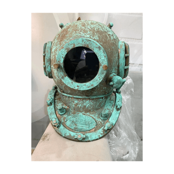 new darti antique Vintage Helmet Diving Navy Divers Deep Sea Mark V Antique Vintage Us Scuba Brass Marine Home Decor & Office