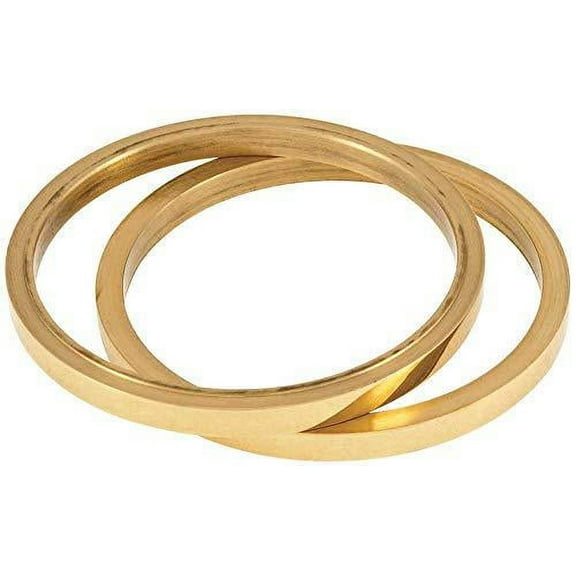 new medeco m3 deadbolt spacers 94-0212 set of 2, for narrow door install (brass)