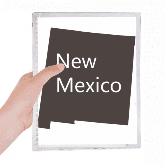 new mexico usa map outline notebook loose diary refillable journal statiry