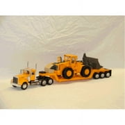 new ray die-cast truck replica - kenworth w900 with front loader, 132 scale.