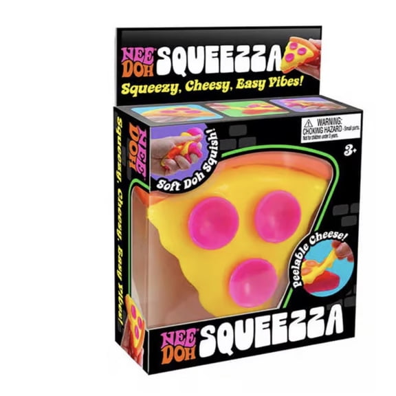 new trending nee doh squeezza pizza slice , 1 chosen at random, sensory, fidget, stress reliever