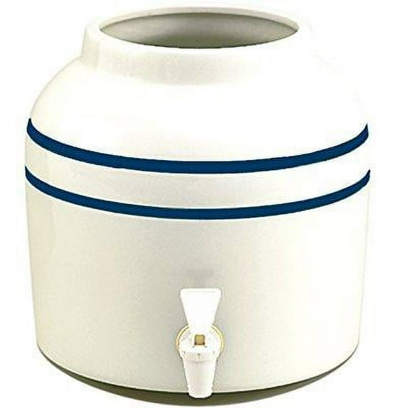 new wave enviro blue striped porcelain water dispenser, 2.5-gallon(single)