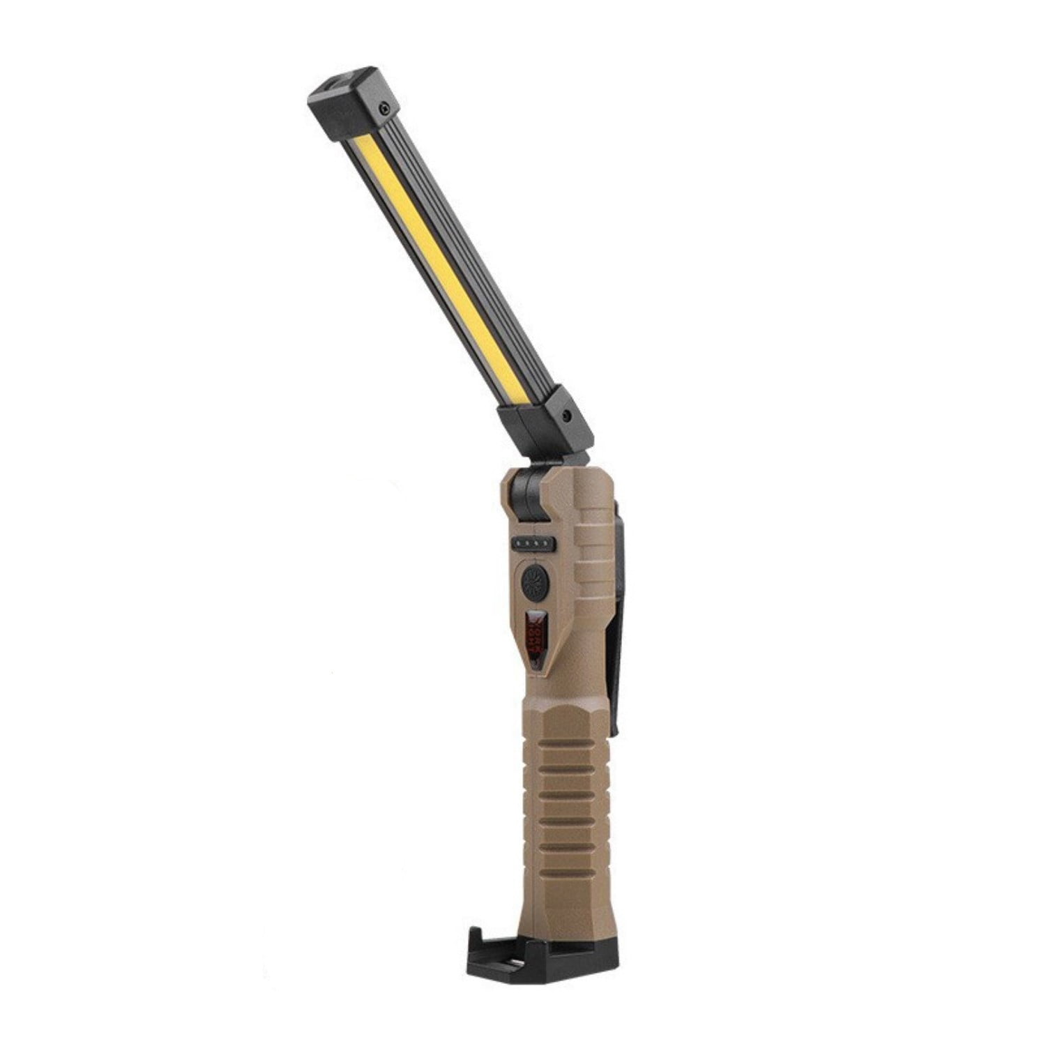 Behome LED Rechargeable Work Light, COB Work Light with 7 Modes, Magnetic Base & Hanging Hook & 180Rotate , Foldable Magnetic Flashlight for Car Repair, Emergency and Outdoor