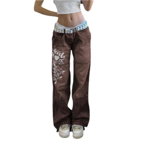 new y2k large pocket overalls fashion solid color low waist trousers women's street loose pants-As photo shows_v-S