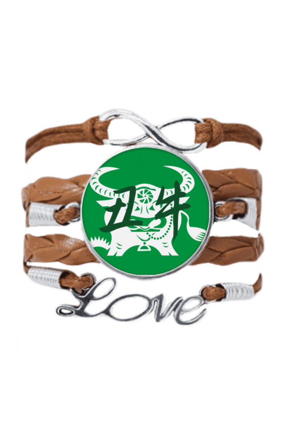 new year of ox animal china zodiac bracelet love chain ornament wristband