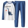 thumbnail image 1 of newwalpole Baby Boys Girls Pajama Set Kids Toddler Snug fit Basic Cotton Sleepwear pjs for Daily Blue for Size 5-6 Years, 1 of 6