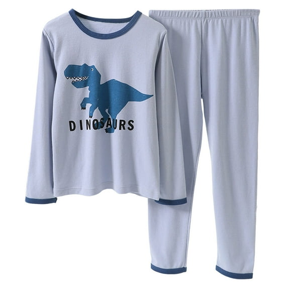 newwalpole Baby Boys Girls Pajama Set Kids Toddler Snug fit Basic Cotton Sleepwear pjs for Daily Light Blue for Size 3-4 Years