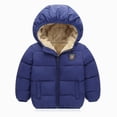 thumbnail image 1 of newwalpole Baby Boys Girls Toddlers Winter Coats Puffer Jacket Hooded Down Snow Jacket Coat Outerwear(Dark Blue,5-6 Years), 1 of 9