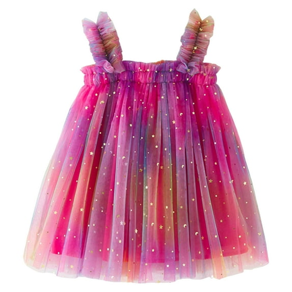 newwalpole Baby Girls Tulle Tutu Dress Birthday Party Tulle Dresses Hot Pink for Size 6-12 Months