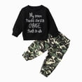 thumbnail image 1 of newwalpole Baby Toddler Boy Clothes Fall Winter Outfit Long Sleeve Sweatshirts Pants Set 6 9 12 18 24 Months 3T 4T 5T Boy Clothes Black for Size 4-5 Years, 1 of 6