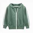 thumbnail image 1 of newwalpole Baby Toddler Boys Girls Zip Up Hoodie Sweatshirt Unisex Cotton Hooded Jackets Coat Casual Fall Shirts Tops(Green,18-24 Months), 1 of 7