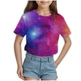 thumbnail image 1 of newwalpole Boys Girls Shirts Short Sleeve 3D Print Graphic Funny Colorful Summer Tee Shirts for Kids 6-16 Years Hot Pink for Size 4-5 Years, 1 of 4