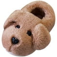 thumbnail image 1 of newwalpole Dog slippers Funny House Slippers Toddler Girls Boys Winter Indoor Outdoor Fuzzy Warm Shoes Brown for Size 12.5, 1 of 4