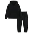 thumbnail image 1 of newwalpole Fall Outfits for Toddler Girl Boy Long Sleeve Top and Long Pants Set Toddler Sweatsuits Black for Size 3-4 Years, 1 of 6