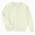 thumbnail image 1 of newwalpole Girls Cardigan Basic School Uniforms Kids Cotton Long Sleeve Button Knit Sweater 6-12 Years (White, 5-6 Years), 1 of 5