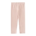thumbnail image 1 of newwalpole Girls Cotton Leggings Kids Pull On Leggings Elastic Waistband Stretchy Full Length Footless Soft Tights Pants Pink for Size 2-3 Years, 1 of 4