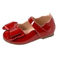 thumbnail image 1 of newwalpole Girls Dress Shoes Toddler Mary Jane Shoes Flats with Bow for Toddler/Little/Big Kids Wine for Size 12, 1 of 7
