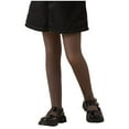thumbnail image 1 of newwalpole Girls Fleece Lined Tights Kids Warm Thermal Winter Thick Leggings Pantyhose Fake Translucent Pants for School Dress Coffee for Size 6-9 Years, 1 of 9