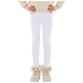 thumbnail image 1 of newwalpole Girls Leggings High Waist Athletic Yoga Pants with Pockets Dance Running Tights White for Size 9-10 Years, 1 of 7