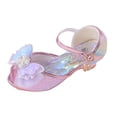thumbnail image 1 of newwalpole Girls Mary Jane Glitter Wedding Party Dress Shoes Princess Flower Strap Shoes Purple for Size 12, 1 of 9