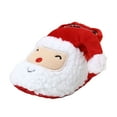 thumbnail image 1 of newwalpole Infant Baby Slippers Girls Boys Booties Warm Baby Socks Shoes Newborn Crib Footwear Prewalkers Red-1 for Size 3, 1 of 9