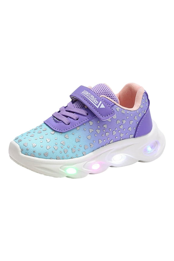 Kids Boys Girls Shoes Running Sneakers Comfortable Tennis Walking Shoes Jogging Athletic Sport Lightweight School Sneaker for Toddler/Little Kid/Big Kid Purple for Size 12