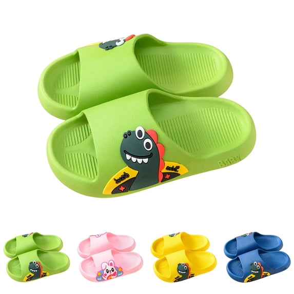 newwalpole Kids Cloud Slides Boys Girls Shower Slippers Slip on Slide Sandals Non-slip Summer Beach Pool Shoes Blue for Size 11
