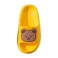thumbnail image 1 of newwalpole Kids Cloud Slides , Non-Slip Pillow Slippers for Girls Boys Thick Sole Open Toe Slides Shower Shoes for Indoor Outdoor Bathroom Pool Beach Slippers Yellow for 7, 1 of 7