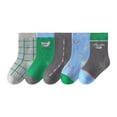 thumbnail image 1 of newwalpole Kids Cotton Ankle Animal Socks: 5 Pairs Cute Cartoon Crew Socks Soft Funny Childs Sock Breathable for Boys Girls D for Size 9-12 Years, 1 of 2