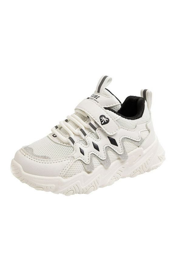Kids Shoes Toddler Boys Girls Kids Lightweight Breathable Sneakers Lace-up Running Athletic Shoes for Toddler Shoes For Boys Shoes For Boys Black for 11