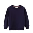 thumbnail image 1 of newwalpole Kids Sweatshirts Boys Toddler Girls Sweatshirts Crewneck Hoodies Long Sleeve T Shirts Kids Pullover Tops Baby Boys Clothes Dark Purple for Size 7 Years, 1 of 3