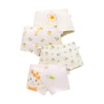 thumbnail image 1 of newwalpole Little Girls Underwear Soft Breathable Cotton Panties with 8 Packs Toddler Panties Boyshorts 2-10 Years Orange for Size 3XL, 1 of 5