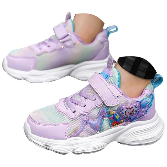 newwalpole Mesh Girls Sneakers Boys Sneakers Kids Shoes Running Shoes Lightweight Girl Shoes Sports Tennis Hiking Athletic Purple for Size 1