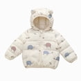 thumbnail image 1 of newwalpole Toddler Baby Boys Girls Winter Coats Jacket Warm Clothes for Kid Thick Ears Hoodie Velvet Snowsuit(Beige,3-4 Years), 1 of 9
