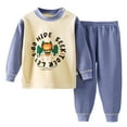 thumbnail image 1 of newwalpole Toddler Baby Girl Clothes 6 12 18 24 Months Fall Outfits Long Sleeves Sweatshirt Pants Set Blue for Size 3-4 Years, 1 of 4
