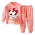 thumbnail image 1 of newwalpole Toddler Baby Girl Clothes 6 12 18 24 Months Fall Outfits Long Sleeves Sweatshirt Pants Set Pink for Size 12-18 Months, 1 of 4