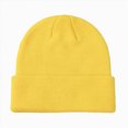 thumbnail image 1 of newwalpole Toddler Beanie Kids Warm Knit Beanie Hat Baby Boys Girls Knit Caps Classic Autumn Winter Hats(Yellow,4-6 Years), 1 of 9