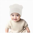 thumbnail image 1 of newwalpole Toddler Boy Winter Beanie Baby Knit Hat Warm Girl Beanies Newborn Cute Hats for Kids(White,3-36 Months), 1 of 8