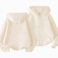 thumbnail image 1 of newwalpole Toddler Boys Girls Hoodie Jacket Fall Winter Pullover Hooded Sweatshirt | Toddler Zip Up Hoodie, Hoodies for Girls Boys,Long Sleeve Sweatshirts(Beige,11-12 Years), 1 of 7