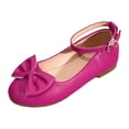 thumbnail image 1 of newwalpole Toddler Girls Dress Shoes Mary Janes Ballerina Flats for Girls Shoes Toddler Hot Pink for Size 2, 1 of 5