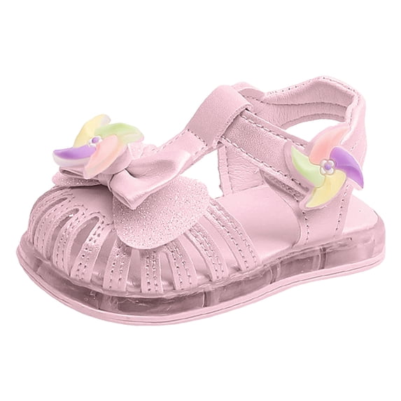 newwalpole Toddler Girls Sandals Little Girls Kids Summer Shoes Toddler Sandals Pink for Size 7