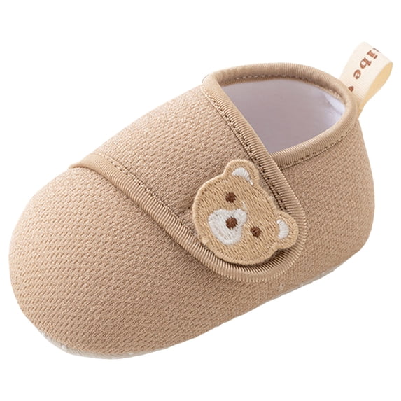 newwalpole Toddler Slippers Boys Girls House Slippers Kids Winter Boots Warm Lightweight House Shoes Non-slip Indoor Slipper Shoes Brown for Size 5.5