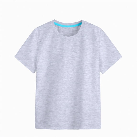 newwalpole Toddler T Shirts Cotton Summer Tshirts Boys Girls Basic Tee Undershirts Short Sleeve Clothes Crew Neck Shirts(Black,9-10 Years)