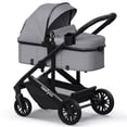 thumbnail image 1 of newyoo Infant Stroller, Nestro 516M, Convertible Infant Strollers w Reversible Seat & Cup Holder, 2-in-1 Rear-Facing Pram from Newborn to Toddler, Grey, 1 of 9
