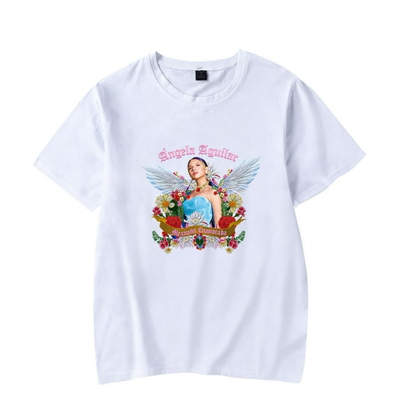 Ángela Aguilar T-Shirt Merch For Women/Men Unisex Summer Short Sleeve Tshirt Tee Cosplay Streetwear