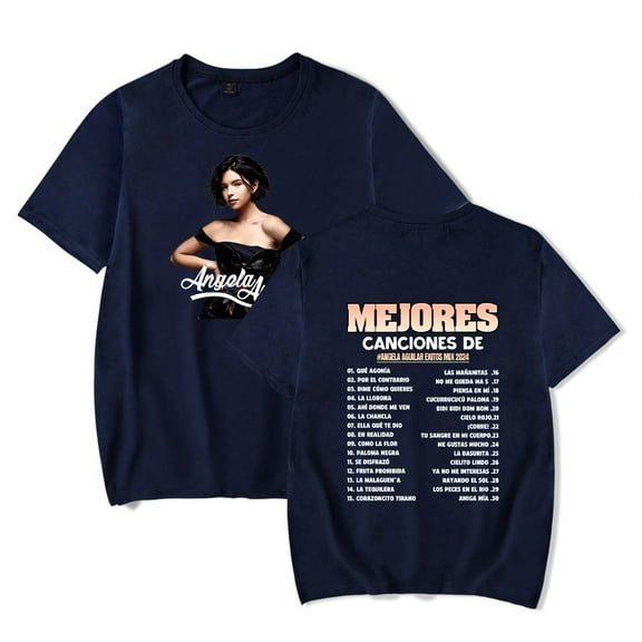 Ángela Aguilar Tour 2024 Merch T-Shirt Women/Men Unisex Summer Short Sleeve Tshirt Tee Hiphop Streetwear Top