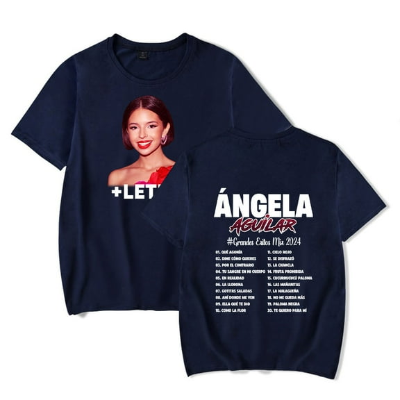 Ángela Aguilar Tour 2024 T-Shirt Merch For Women/Men Unisex Summer Short Sleeve Tshirt Tee Cosplay Streetwear