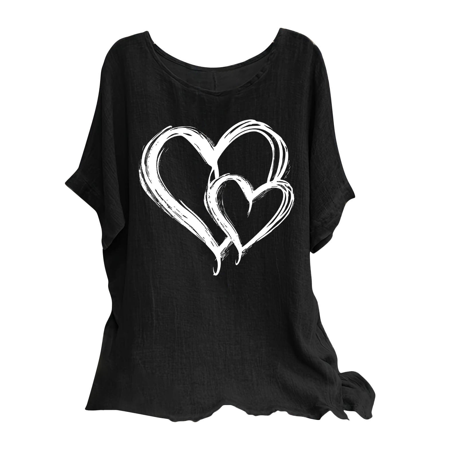 nhApmj Casual Shirts for Women Loose Fitting Womens Basic Tee Shirts Women Work Clothes Business